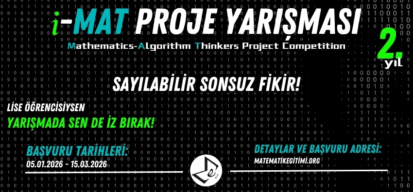 i-MAT Matematik ve Algoritma Proje Yarışması afişi