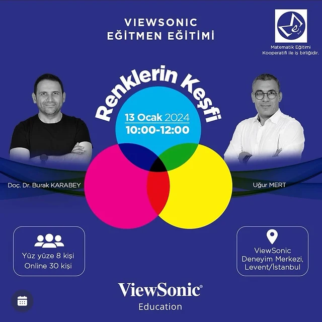 VIEWSONIC EĞİTMEN EĞİTİMİ RENKLERİN KEŞFİ afişi
