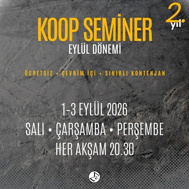KOOP Eylül Seminerleri afişi